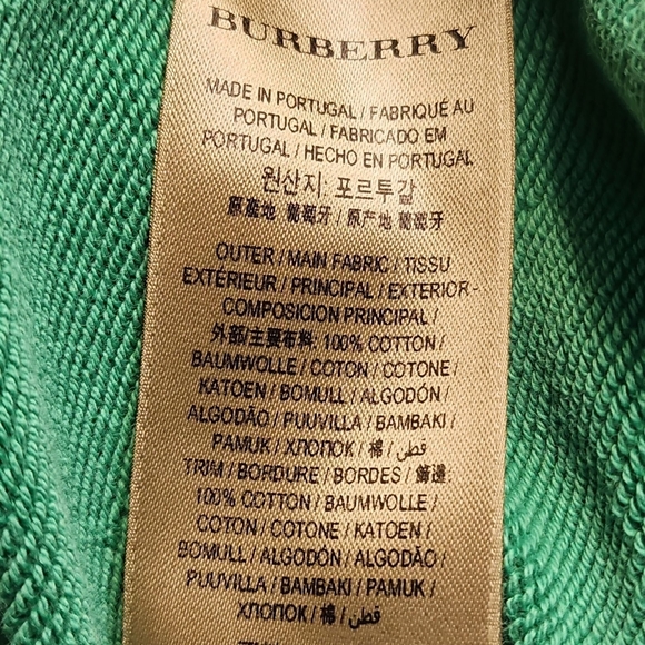 Burberry Green Crewneck Sweatshirt - Picture 6 of 10